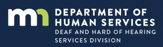 Deaf and Hard of Hearing Services Division (DHHSD) for Minnesota Department of Human Services logo